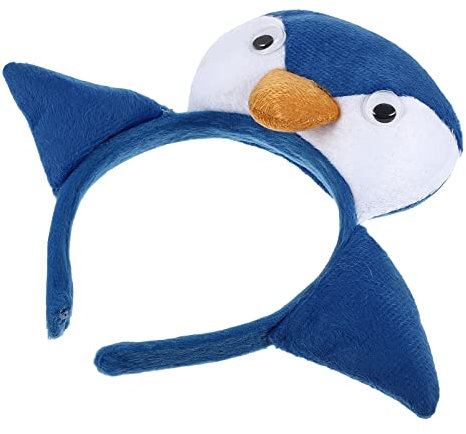 DEARMAMY üßer Pinguin Haarreif Für Lustiges Pinguin Kostümzubehör Perfekt Für Partys Und Aufführungen Mit Gelbem Schnabel Und Blauem Design Ideales Für Kleine
