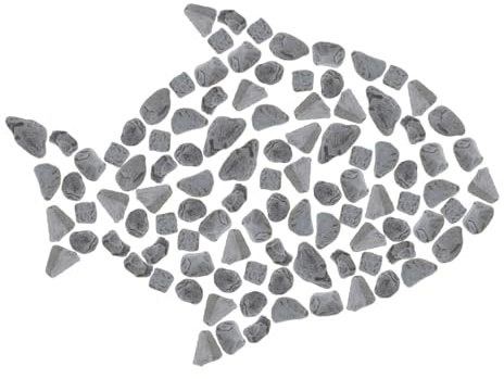 TOBBOMEY 1ensemble Gravier Noir pour Aquarium Gravier Décoratif Pierres De Rivière Aménagement Paysager