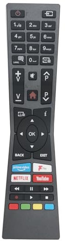 AULCMEET Fernsteuerung,RM-C3338 Neu Ersetzen Sie Fernbedienung passend für fit for JVC 4K Smart LED TV LT-32C790 LT-49C898 LT-55C870 LT-32C795 LT-43C795 LT-43C890 LT-40C790 LT-40C890 LT49C790