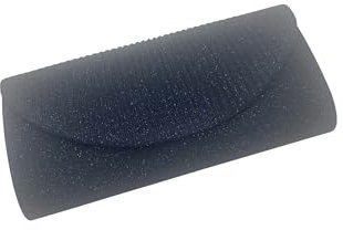 Leslii Clutch Handtasche Damen-Tasche Festlich Hochzeit Abschlussball Tasche (Glitzer Blau)