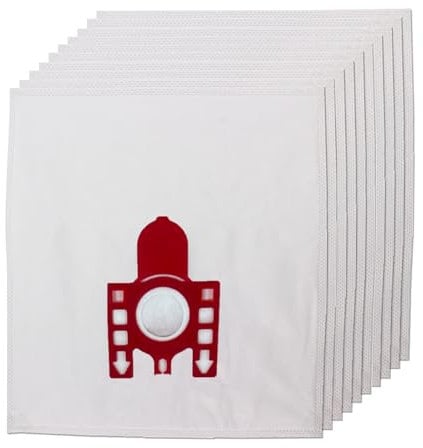 SMS HOME 10 Pack FJM 3D Vacuum Bags for Miele Compact C1 C2, S241, S290, S300i, S500,S700,S4,S6 replacement vacuum cleaner with 4 filters allergy free dust bags