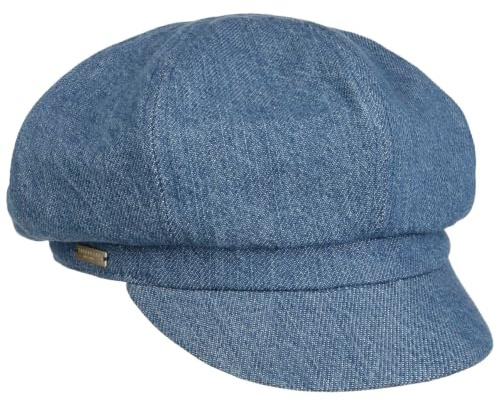 Seeberger Denim Ballonmütze Schirmmütze Schildmütze Newsboy Cap Damen - mit Schirm, Futter Herbst-Winter Winter