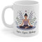 Teecustom Tasse Yoga Zen – Mug Inspire Expire Recharge – Cadeau Méditation Bien-Être Relaxation 325ml Céramique