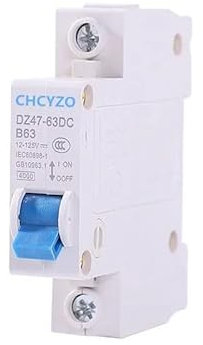 Leitungsschutzschalter,Sicherungsautomat 1P Circuit Breaker 3A-125A DC Elektrische Auto Batterie PV Schutz Schalter 12v-125V Schaltung Schutz(6A)