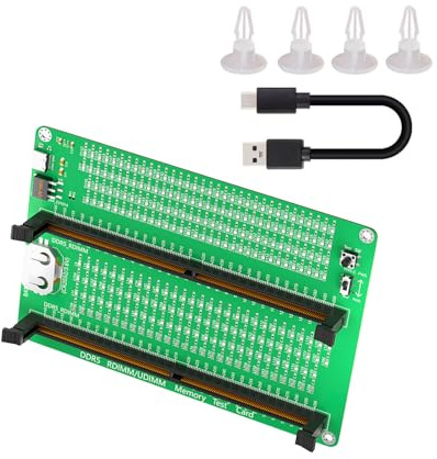GAOINTELL Memory Card Notebook DDR5 RDIMM/UDIMM Tester Tool with LED Light Diagnosis Card Desktop Analyzers