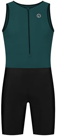 Rogelli Florida - Triathlonanzug - Damen und Herren | Rundhals - Ärmellos - Halber Reißverschluss - 2 Rückentaschen - Silikongriff - Temperatur 15 - 35 °C