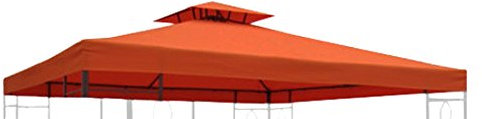 habeig Ersatzdach 310g/m² Wasserdicht, circa 3 x 3 m, Pavillondach Wasserfest, terrakotta, 298 x 298 x 18 cm, 72991