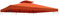 habeig Ersatzdach 310g/m² Wasserdicht, circa 3 x 3 m, Pavillondach Wasserfest, terrakotta, 298 x 298 x 18 cm, 72991