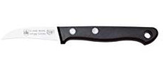 Friedrich Engels and Cie 10194 Coltello per sbucciare rivettato con manico in plastica, 15,5 cm, acciaio inossidabile, nero