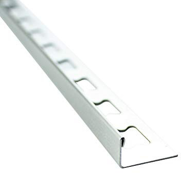 10x L-Profil Edelstahlschiene Fliesenprofil Fliesenschiene Edelstahl V2A L250cm 12mm gebürstet