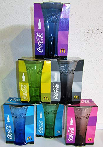Coca-Cola Verres / 2008 / Lot de 6 / Mc Donald