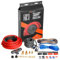 TOPSTRONGGEAR Kit d'ampli 4 GA – Kit de câblage d'amplificateur AWG pour caissons de basses de voiture, système audio, kit d'installation complet avec câble d'alimentation de 6,1 m, câbles RCA,
