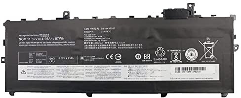 01AV430 SB10K97587 01AV431 SB10K97588 01AV494 SB10K97586 01AV429 SB10K97586 Laptop Batterie Ersatz für Lenovo ThinkPad X1 Carbon 5th Gen 2017 6th Gen 2018 Series(11.52V 57Wh)