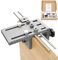 Dowelling Jig, 3 in 1 6/8/10/15mm Alta precisione falegnameria autocentrante Dowelling Jig Drill Kit di localizzazione guida trapano dotato di una scheda di serraggio dedicata