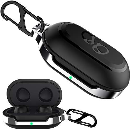 HALLEAST Galaxy Buds Case Cover, Plus Carrying Case TPU Full Protective Skin with Keychain for Wireless Earbuds Accessories, Black