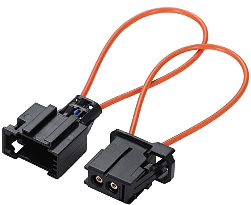 Greluma 2 Piezas Most Adaptador de Cable Óptico de Fibra Óptica del Conector de Cable Óptico de Derivación y Herramienta de Diagnóstico de Adaptador Macho para Automóvil