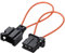 Greluma 2 Piezas Most Adaptador de Cable Óptico de Fibra Óptica del Conector de Cable Óptico de Derivación y Herramienta de Diagnóstico de Adaptador Macho para Automóvil
