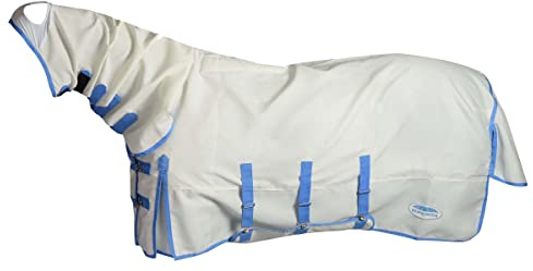 WeatherBeeta Ekzemdecke ComFiTec Sweet Itch Combo 110 cm - 110 cm - Weiß-Blau