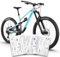 unleazhed Bike Protection BP01 Frame Edition Serfaus White GLÄNZEND | Rahmenschutzfolie für dunkle Mountainbikes | Made in Germany | 35 -teiliges komplett Rahmenschutz-Set | extrem reißfest