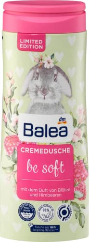 Balea Duschgel Oster Cremedusche Osterhase Be Soft mit dem Duft von Blüten und Himbeeren, 300 ml (Limited Edition)