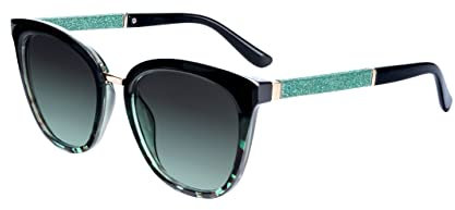 SQUAD Sonnenbrille Für Damen, Brille Frauen Quadratisch Gemütlich Grün Erniedrigt 100% uv400-schutz