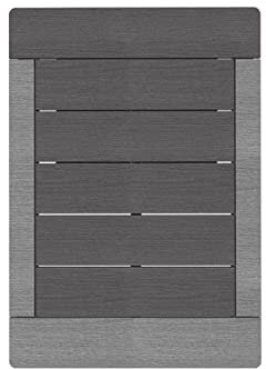 Formidra - DS-Base-GR - Caillebotis pour Douche d'extérieur - Coloris Dark Gray - Résiste aux UV, température de - 30°C à + 70 ° C, à l'eau et aux moisissures et aux termites