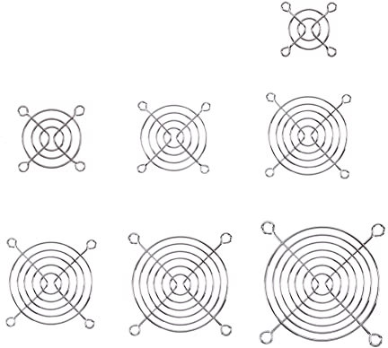 5pcs Desktop Computer Cooling Fan Finger Guard Protector PC Case Fan Grills 40mm 50mm 60mm 70mm 80mm 90mm 120mm (Size : 80mm)