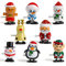 VEYLIN 8 Pack Christmas Wind Up Toy Assortments Christmas Stocking Stuffers Christmas Toys for Kids Party Bag Fillers