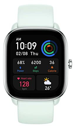 Amazfit GTS 4 Mini Smartwatch Orologio Intelligente, Alexa, SpO2, AMOLED da 1,65, 120+ Modalità Sportive, GPS, 5 Posizioni Satellitari, 5 ATM Impermeabile, Cardiofrequenzimetro, Monitor del Sonno