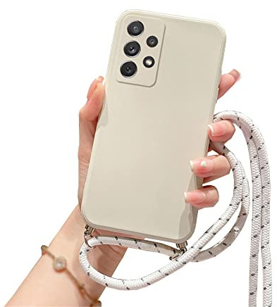Einaily Handykette für Samsung Galaxy A53 5G Hülle mit Band Handyhülle für Smartphone zum Umhängen Schutzhülle mit Kordel Einstellbar Abnehmbar Silikon Necklace Hülle mit Kette zum umhängen Galaxy A53