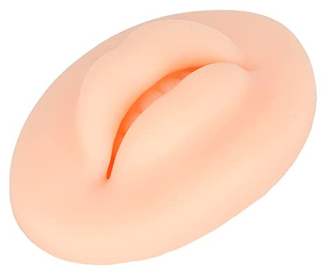 Labbra in silicone ampiamente utilizzate, facili da indossare, morbide labbra finte elastiche in silicone per tutorial di ricamo, facili da usare per i principianti Carnagione chiara