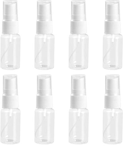8 Stück Sprühflasche 10Ml Klein Feiner Nebel, Sprayflaschen Set Probenflaschen Kunststoff Tragbare Transparente Reiseflaschen Parfümzerstäuber Leer Spray Bottle Parfum Zerstäuber Für Unterwegs