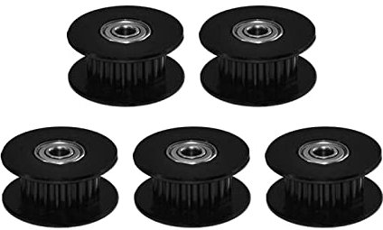 5-Stück iMetrx GT2 Pulley Zahnriemenscheibe Breite 10mm Teeth 20 (Innere Bohrung 5mm) für 3D Drucker Zahnriemenscheibe Black