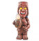 KENANLAN Tiki-Statue, Solarbetriebenes LED-Tiki-Licht, Solar-Totem-Figur, Ornamente, LED-Gartenlicht, Dekoration, Kunsthandwerk Veranda, Rasen, Pfad (b)