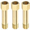 M METERXITY 3 Paquet Rallonge Connecteur Tuyau Raccord - Laiton Hex Couplage, Convertisseur Adaptateur, Appliquer à Industriel Utilisation, (G3/8 Femelle à G3/8 Mâle 75mm, Doré)