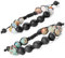 Bivei Lava Rock Stone Essential Oil Diffuser Armband - Variscite und Amazonite - Verstellbares geflochtenes Edelsteinarmband für Männer und Frauen