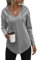 Tanmolo Kapuzenpullover Damen Baumwolle Hoodie Pullover Sweatshirt Langarm Tops Casual Oberteile Hellgrau, L