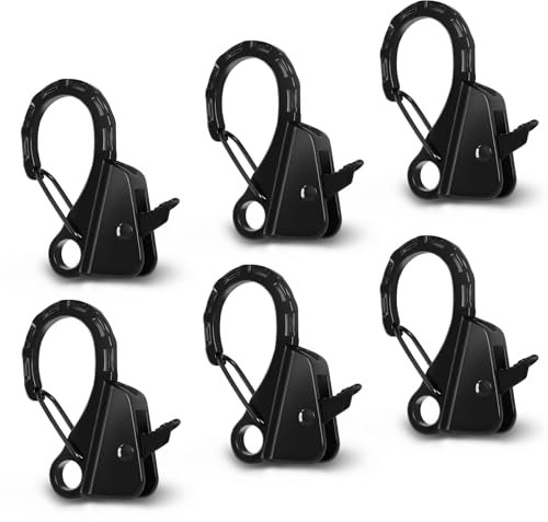 JYINCPED Stainless Steel Boat Fender Clips Quick Release Clips Boat Bumper Buoy Holders for Rail, Clamp on 1/4 – 3/8 Rope for Fastening Fender Lines, Ideal for Docking