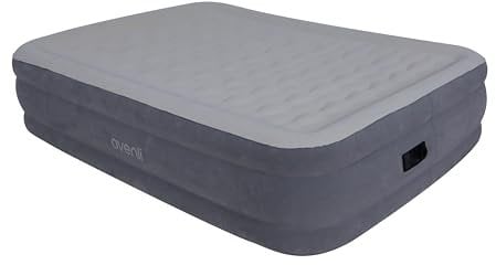 AVENLI Luftbett selbstaufblasend Luftmatratze Gästebett Doppelbett für 2 Personen 203 x 152 x 46 cm mit eingebauter integrierter automatischer Pumpe grau