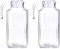 Jarras de Cristal con Tapa 1L y 2L - Jarras de Agua 2L y 1L Medida Universal Ideal para Neveras (Jarra 2L Pack 2 Uds)