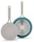 Greenpan Nova 2pc Frying Pan Skillet Set, Ceramic Nonstick, 8 and 10, Induction Suitable, Dishwasher Safe, Deep Teal