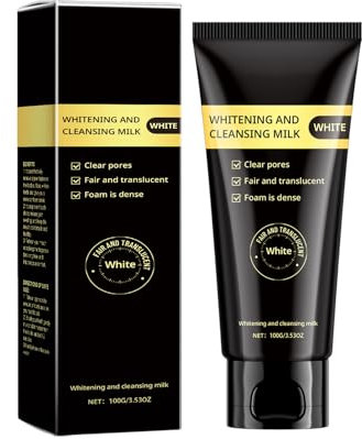 Aufhellender Cleanser, Sanfter Gesichtsreiniger Mit Hyaluronsäure und Niacinamid, Anti Pickel Waschgel Gesicht, Facial Cleanser, Zur porentiefen Reinigung, Akneentfernung, Mild und Nicht Reizend