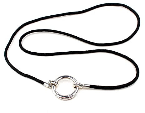 TEMOOUES Porta occhiali da vista collana anello semplice porta occhiali catena porta occhiali da sole titolare collana in corda anti-perdita per donne uomini
