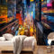 Papier peint autocollant amovible pour salon, chambre à coucher - Motif horizon de New York