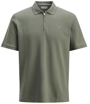 JACK & JONES Jjeaustin Zip Polo Ss Sn