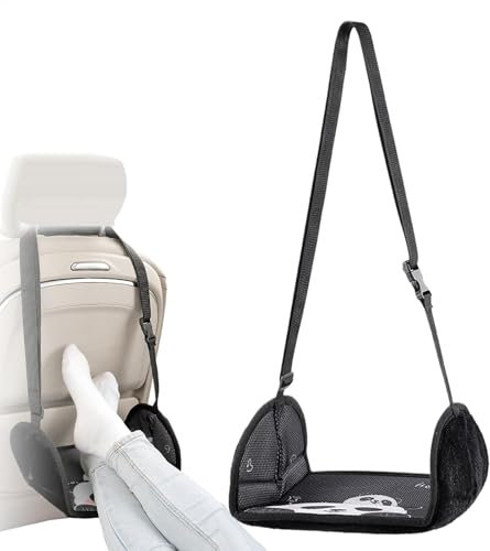 Beinhängematte – Flugzeug-Fußstütze | Fußhängematte für Flugzeug | Flugzeug-Fußstütze zur Linderung von Fußkater | Rücksitz-Hängematte für Auto Flugreisen Fußhängematte geeignet für unter Tisch
