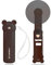 LYMYBETY Handheld Fan, Mini Portable Hand Held Fans Rechargeable with 3 Speeds, Lightweight Folding Pocket Fan, Small Personal Desk Fan With Flashlight for Stylish Girl Women Men Indoor Outdoor(Brown)