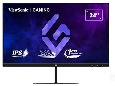 ViewSonic VX2479A-HD-PRO Écran Gaming 24 Pouces, Moniteur de Jeu FHD 1080p, 240 Hz, 1ms MPRT, FreeSync Premium, HDR10, HDMI, DP