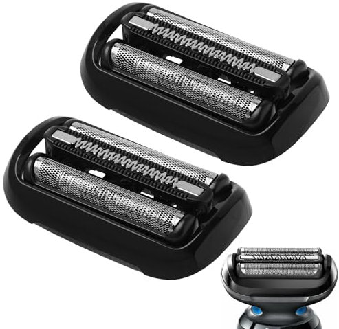 2PCS Ersatzkopf für Braun Series 5 53B Elektrorasierer – Einfaches Anbringen, sanfte Rasur, kompatibel mit Rasierern der neuen Generation Series 5/6 – Perfekt für die tägliche Pflege und unterwegs