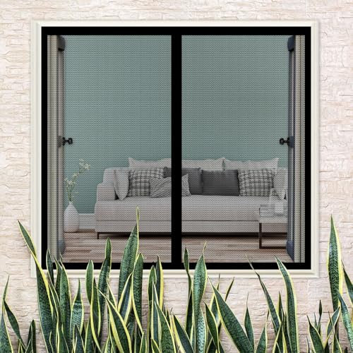 Zanzariera Magnetica per Porte 60 x 200 cm Anti Zanzare, Easy to Install, L'Aria Può Circolare Liberamente Tende Zanzariere con Calamita per Balcone Soggiorno Cantine, Nero